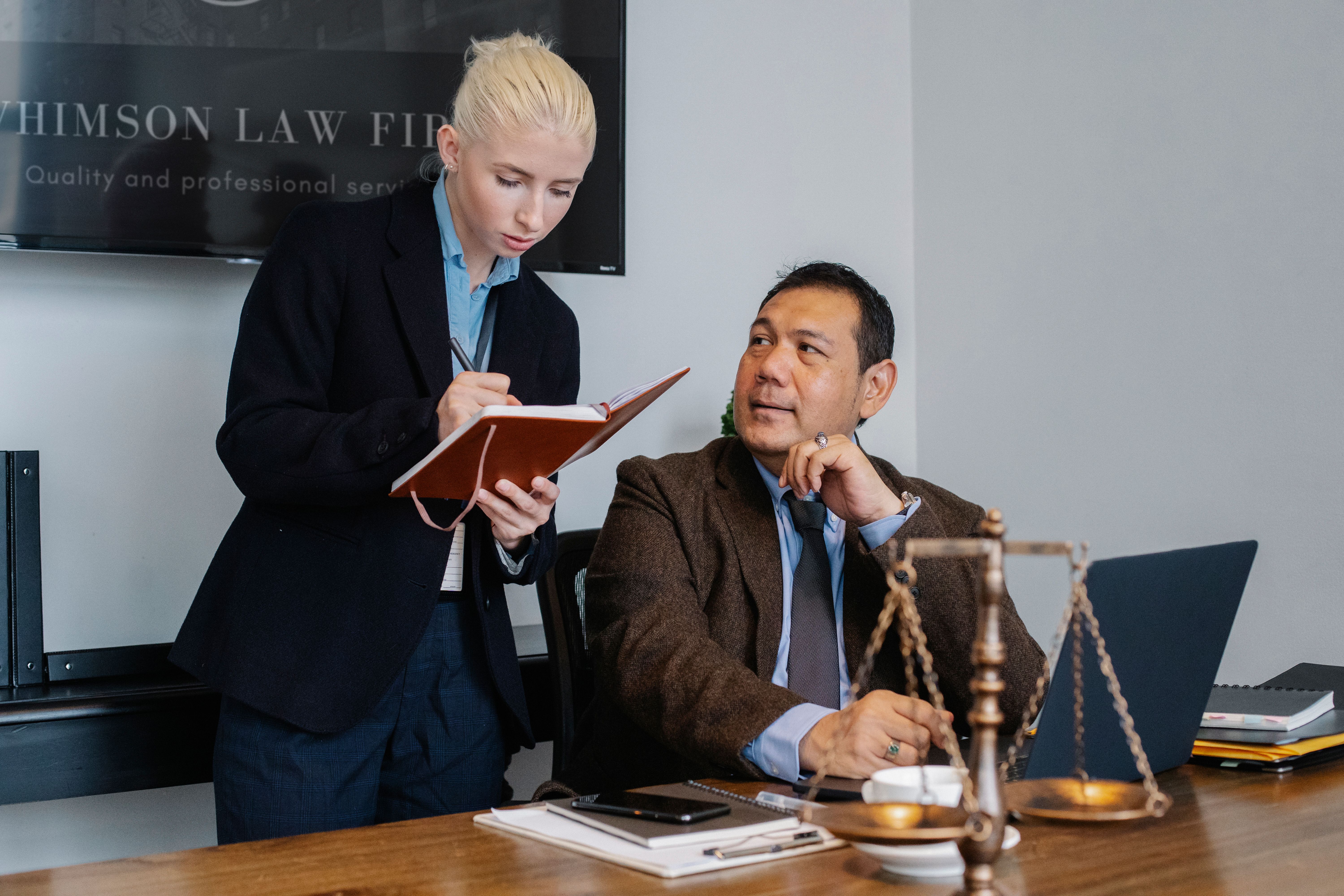 Legal professionals at work